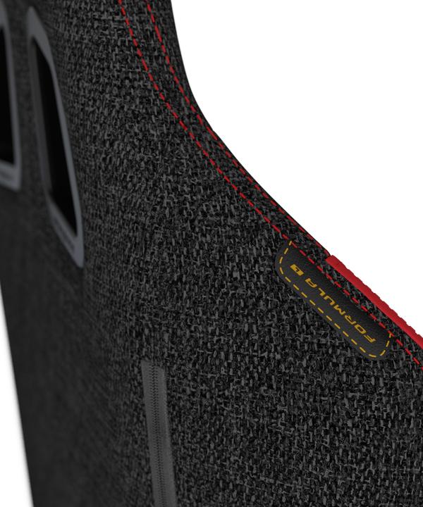 Produktbild DXRacer Formula Gaming Chair Regular L, Wasserabweisender Stoffbezeug, schwarz-rot