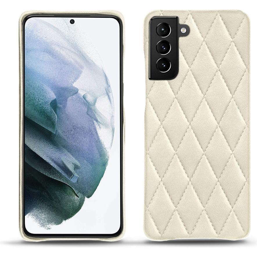 Noreve Lederschutzhülle (Samsung Galaxy S21+), Smartphone Hülle, Weiss