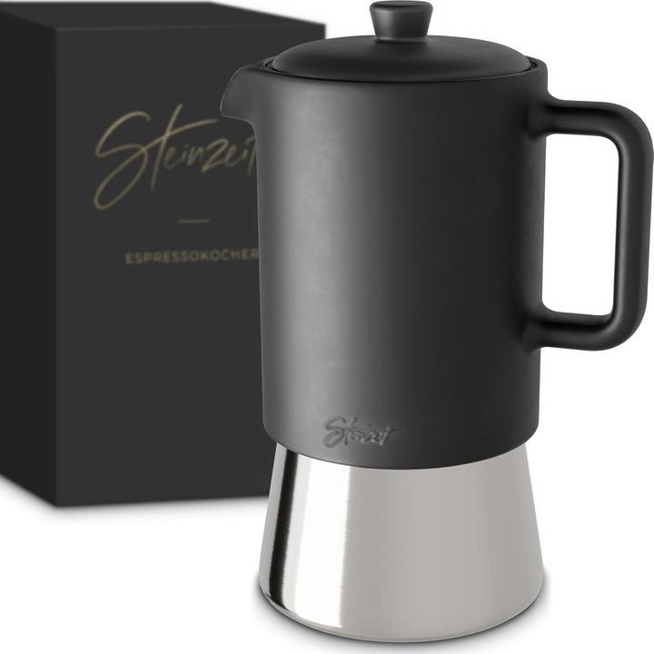 Steinzeit Espressokocher für Induktion (300ml) (4 T.)