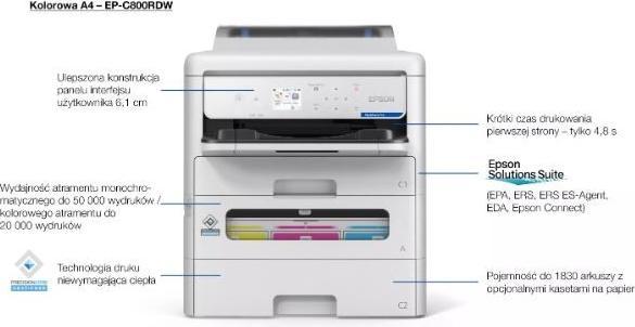 Produktbild Epson WorkForce Pro EP-C800RDW (Tintenpatrone, Farbe)