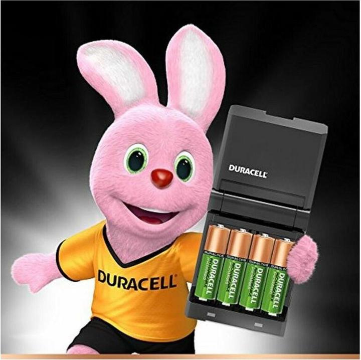 Produktbild Duracell Ladegerät für CEF27 + Batterien, 4-tlg (4 Stk., AAA, AA, 1300 mAh, Akku)
