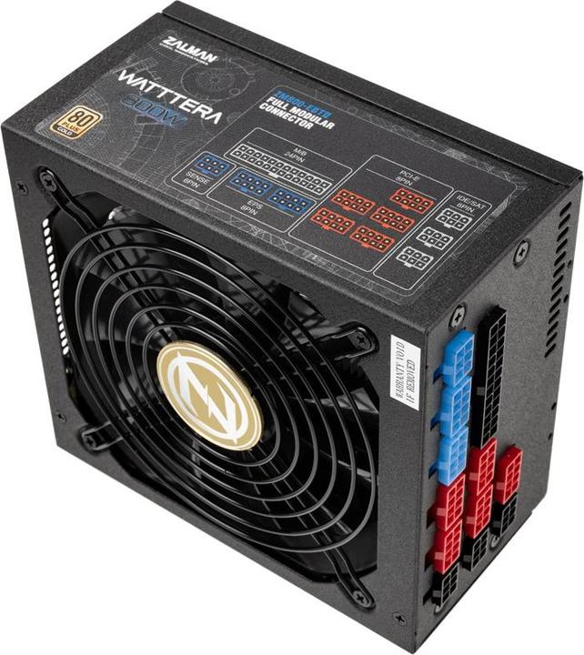 Actual product image Zalman ZM800-EBTII WATTTERA, 800 Watt 80 PLUS GOLD PSU, EU, Full Modular, Active PFC wi (800 W)