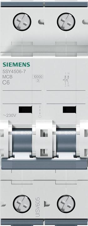Produktbild Siemens MCB 1+N Pole Type C 10kA 6A 230V
