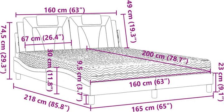Image du produit vidaXL Bett (160 x 200 cm)