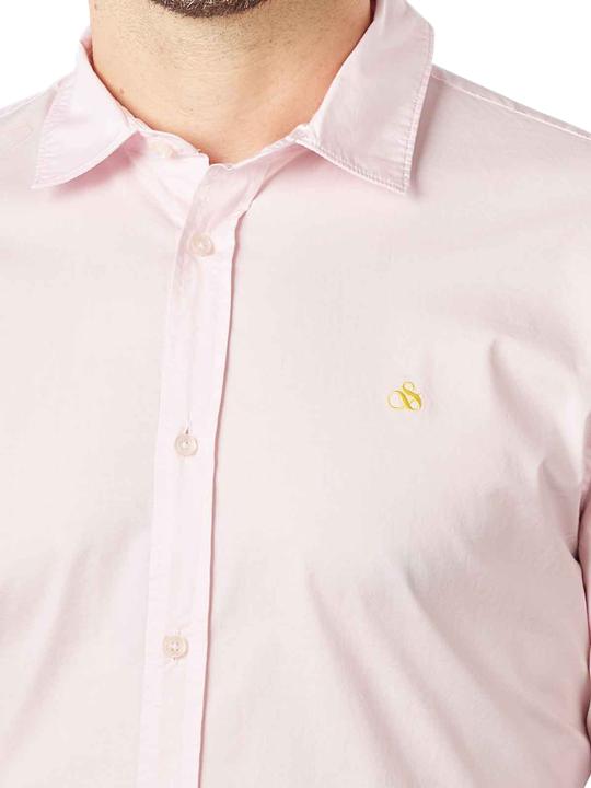 Actual product image Scotch & Soda Solid Poplin Shirt Long Sleeve Rose (L)