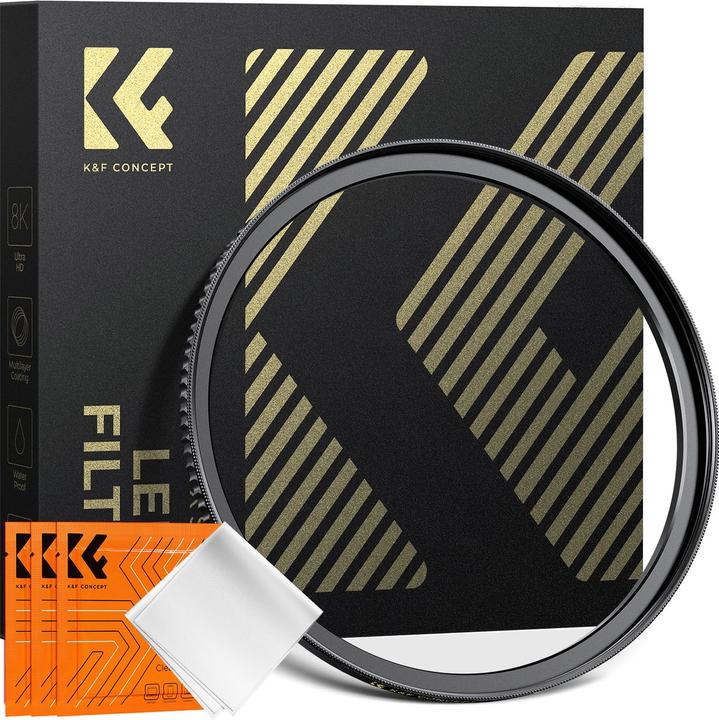 Image du produit K&F Concept 67-77mm Step Up Brass Filter Adapter Ring, matte black, Frame Thickness 2.9mm (Adaptateurs de filtre)