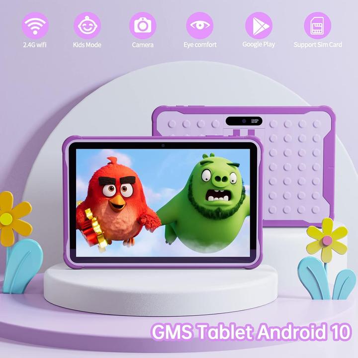Produktbild Pritom 10 Zoll Android Tablet mit Kindersicherung (10.10", 32 GB, Violett)