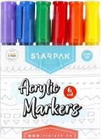 Produktbild Starpak Acrylmarker rund 6 Farben Fensterbox (Mehrfarbig, 2 mm)