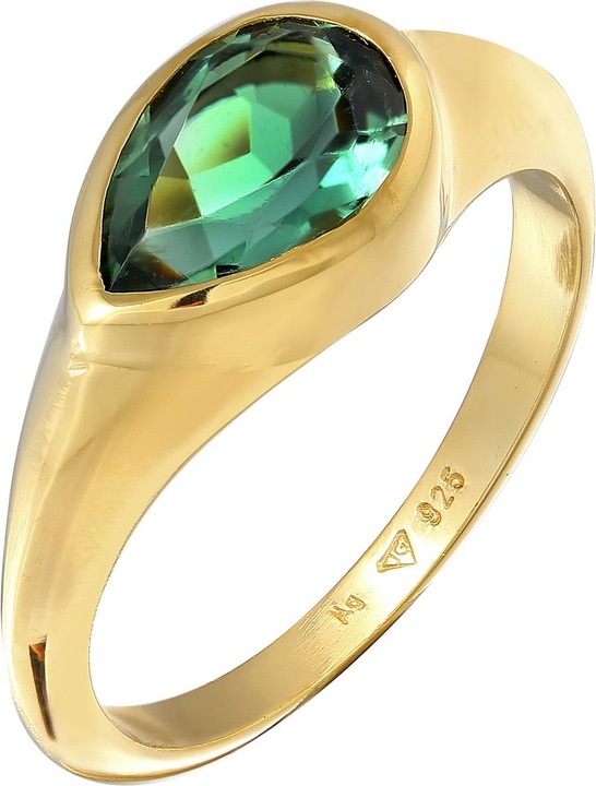 Produktbild Elli PREMIUM Ring Siegelring Quartz 925 Silber (52, 925 Silber)