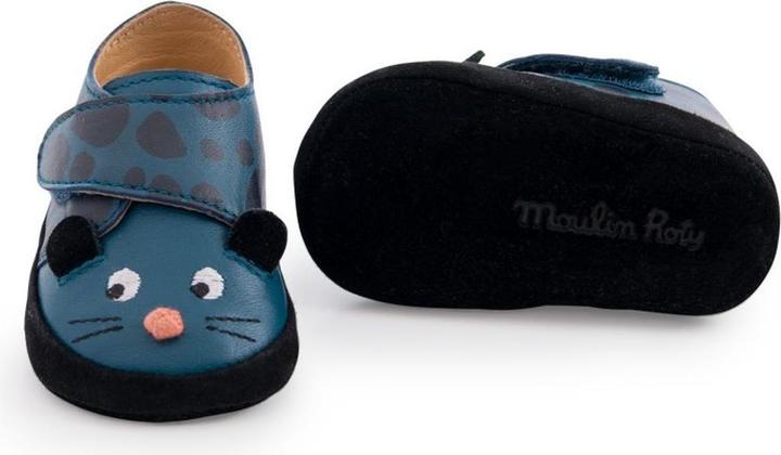 Immagine prodotto Moulin Roty Stivaletti in pelle pantera blu Dans La Jungle 18/24 mesi (18, 19, 20, 21, 22, 23, 24)