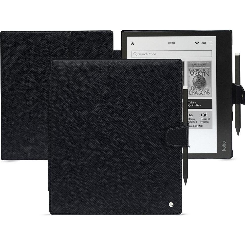 Noreve Lederschutzhülle Kobo Elipsa 2E (Kobo Elipsa 2E), Tablet Hülle, Schwarz