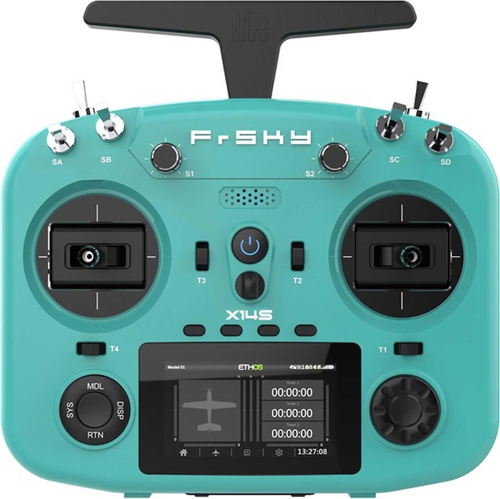 FrSky TWIN X14S Sender 2,4Ghz Verdigris Green ohne Akku, ohne Ständerhalter, ohne EVA-Bag