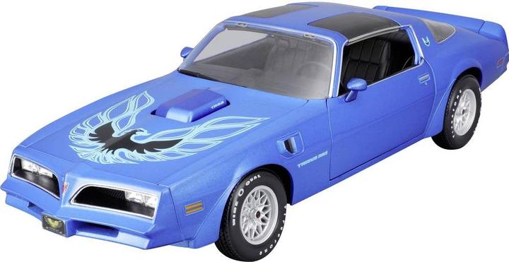 Actual product image Maisto Pontiac Firebird Trans Am 1978 1/18 blue