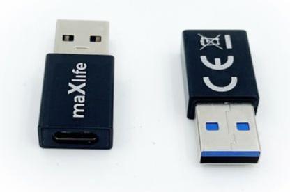 Produktbild Maxlife USB-C auf USB 3.0 Adapter (USB 3.2 Gen 1, 60 W)