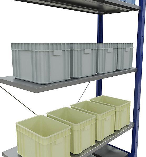 Actual product image eurokraft pro Boltless shelving, single row