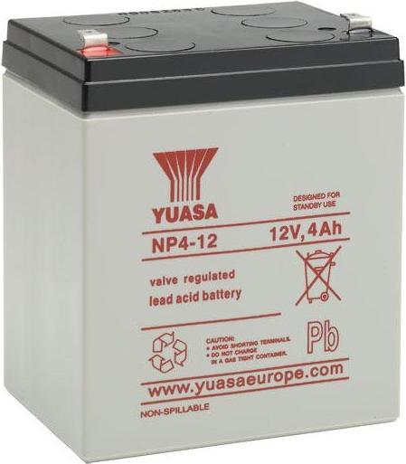 Image du produit Yuasa NP4-12 Batterie UPS 12V 4Ah (12 V, 4 Ah)