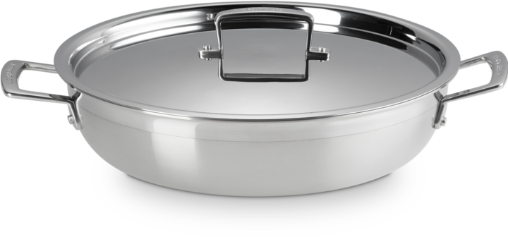 Productafbeelding Le Creuset Serveerpan 3-PLY (30 cm, Koekenpan, Roestvrij staal, Chroomstaal, Aluminium)