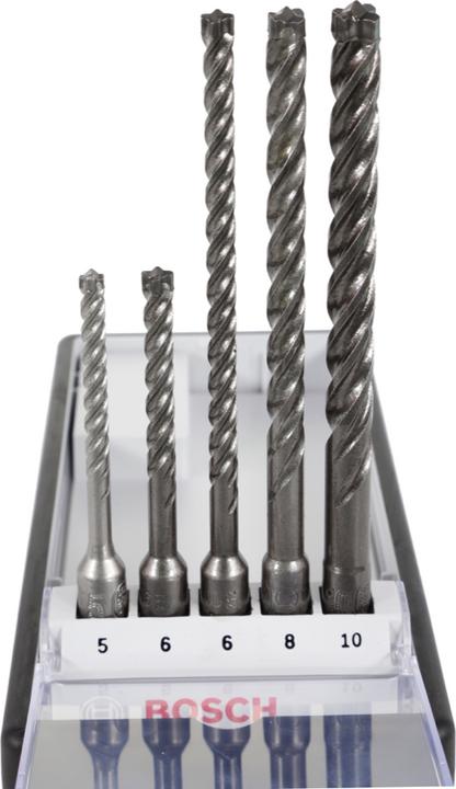 Produktbild Bosch Professional Zubehör Hammerbohrer-Set (5 mm, 6 mm, 8 mm, 10 mm)