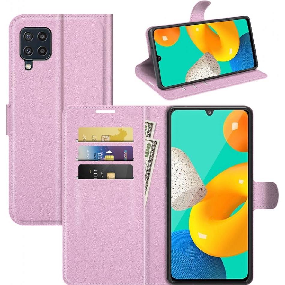 Screenguard Samsung Galaxy M32 Leather Guard Lederhülle (Samsung Galaxy M32), Smartphone Hülle, Rosa