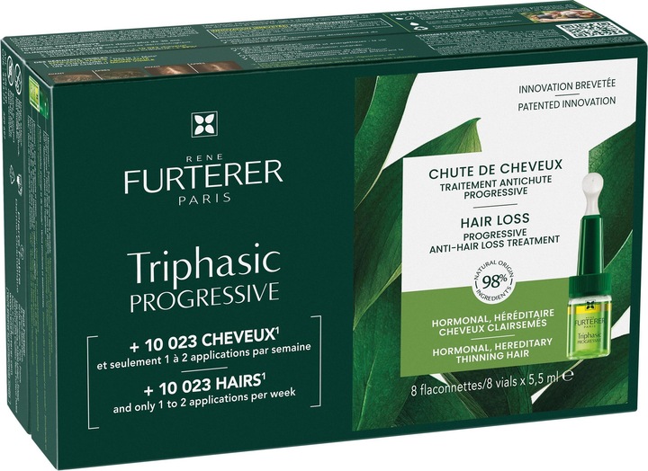 Actual product image Rene Furterer Triphasic Progressive cure, 8 x 5.5 ml (44 ml)