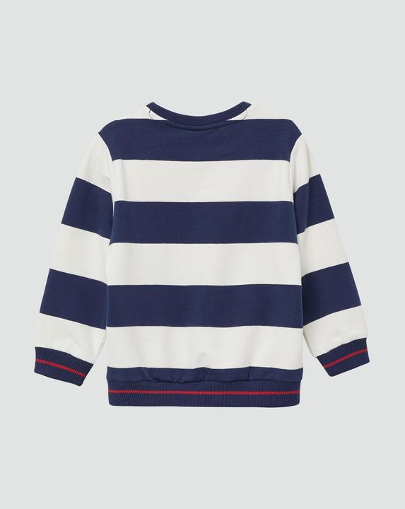 Produktbild s.Oliver Sweatshirt Gestreiftes Sweatshirt mit Rippbündchen (116, 122)
