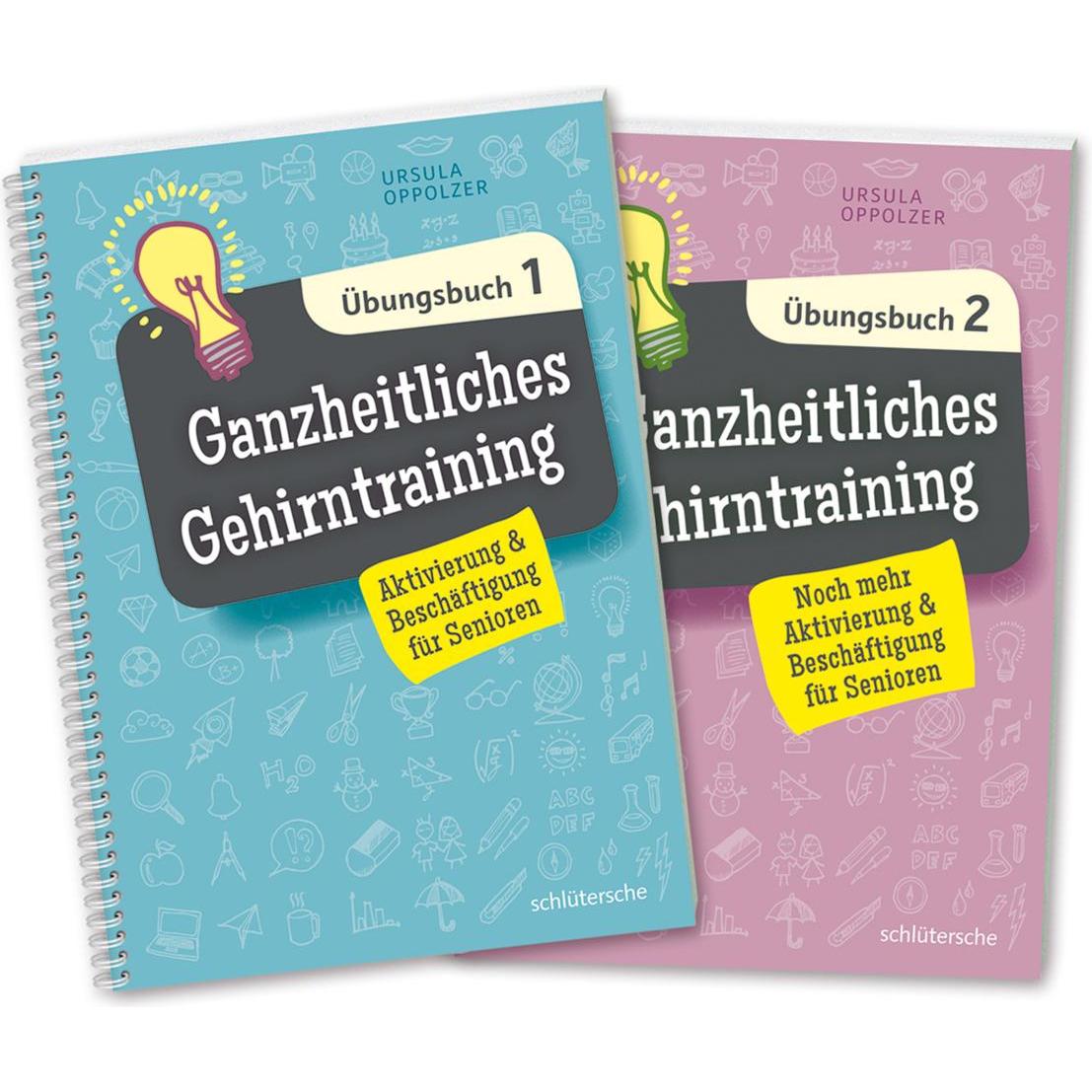 Ganzheitliches Gehirntraining Übungsbücher 1+2 im Set, Fachbücher von Ursula Oppolzer