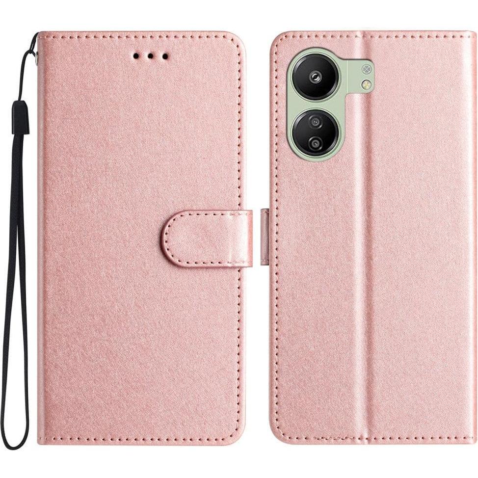 Cover-Discount Xiaomi Poco C65 / Redmi 13C - Silk Texture Etui rosa (Xiaomi Poco C65, Xiaomi Redmi Note 13 4G), Smartpho...