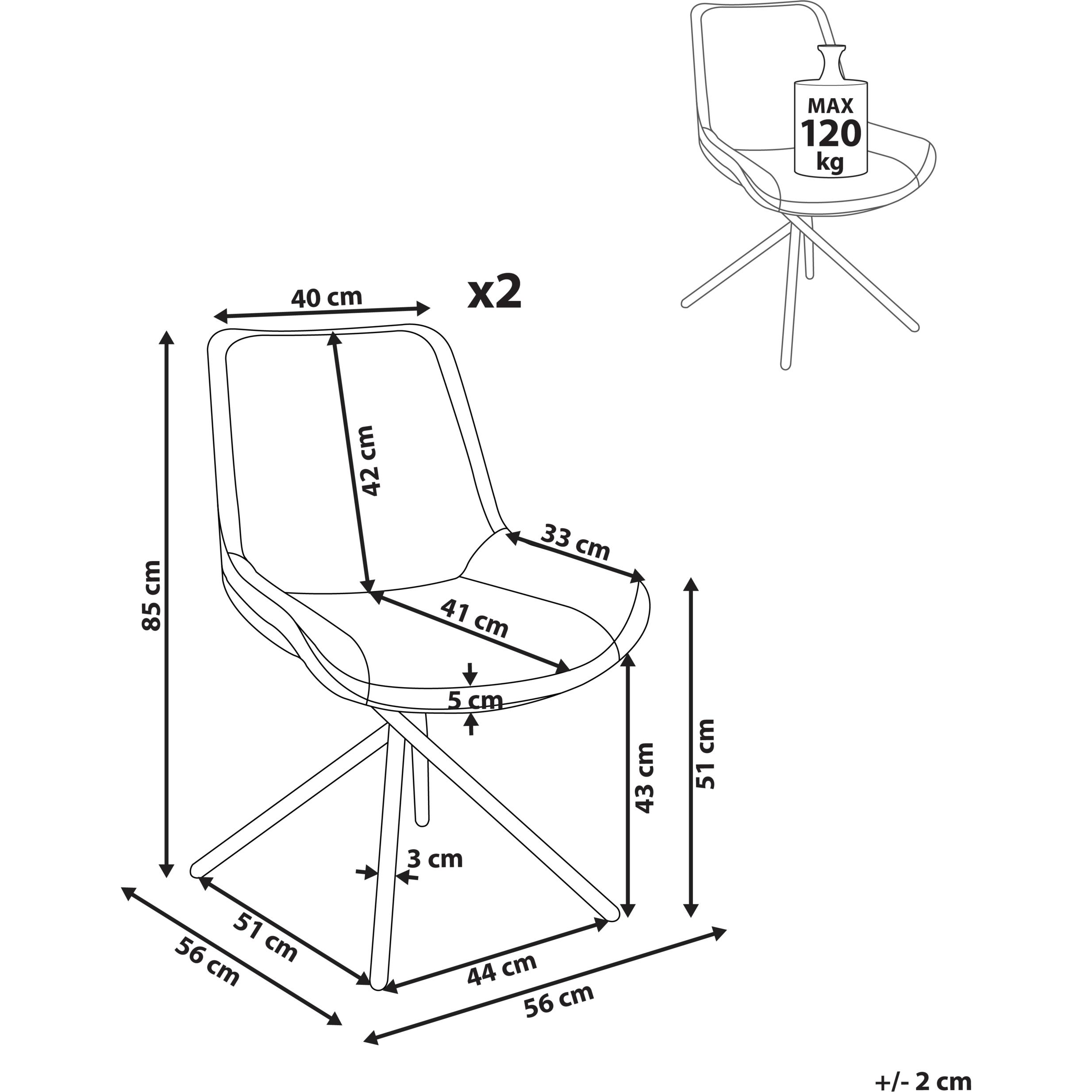 Thumbnail - Beliani, Stühle, Hailey