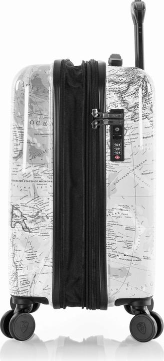 Produktbild Heys Journey Fashion Spinner -matkalaukku, mustavalkoinen kartta (49 l, Handgepäck (bis 50l))