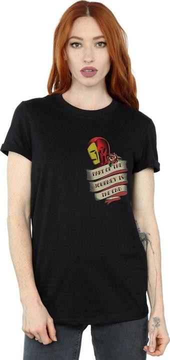 Image du produit - T-shirt IRON MAN TATTOO JOURNEY BREAST PRINT - Femme (XXL)