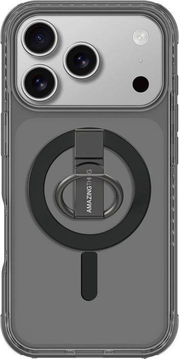 Produktbild Amazingthing Titan Pro Grip Ring Set Hülle für iPhone 17 Pro, kompatibel mit MagSafe, Schwarz (Apple iPhone 17 Pro)