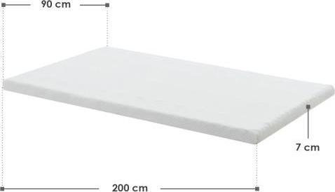 Actual product image Juskys Memory foam topper (90 x 200 cm)
