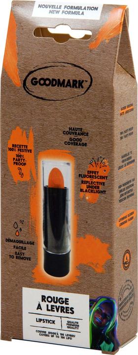 Actual product image Goodmark Fluorescent orange lipstick