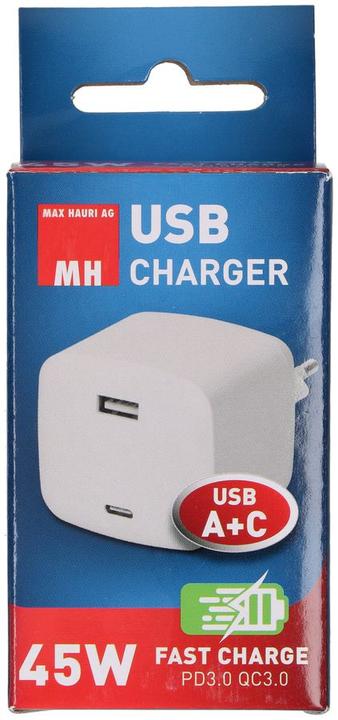 Produktbild Max Hauri USB Charger USB A/C 45W (45 W, 2 Ports)