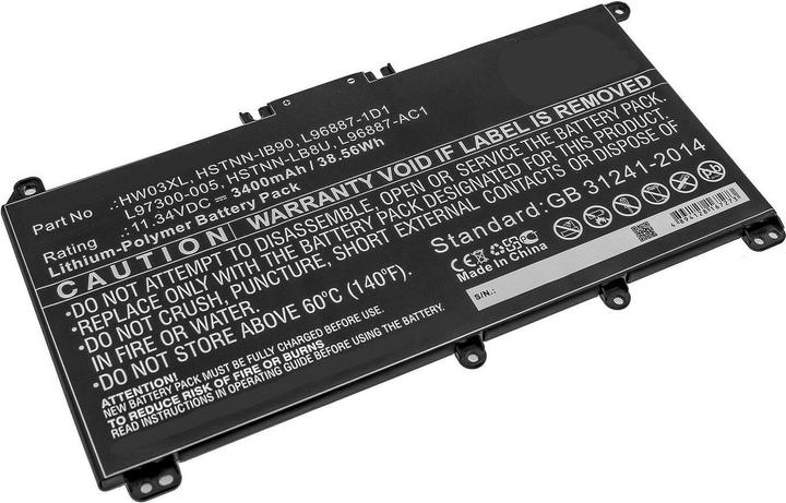 Actual product image CoreParts MBXHP-BA0282 (3400 mAh)