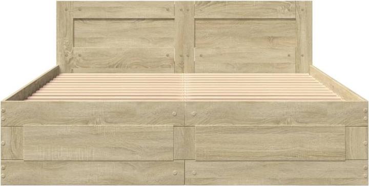Actual product image VidaXL Bed frame with headboard (100 x 200 cm)