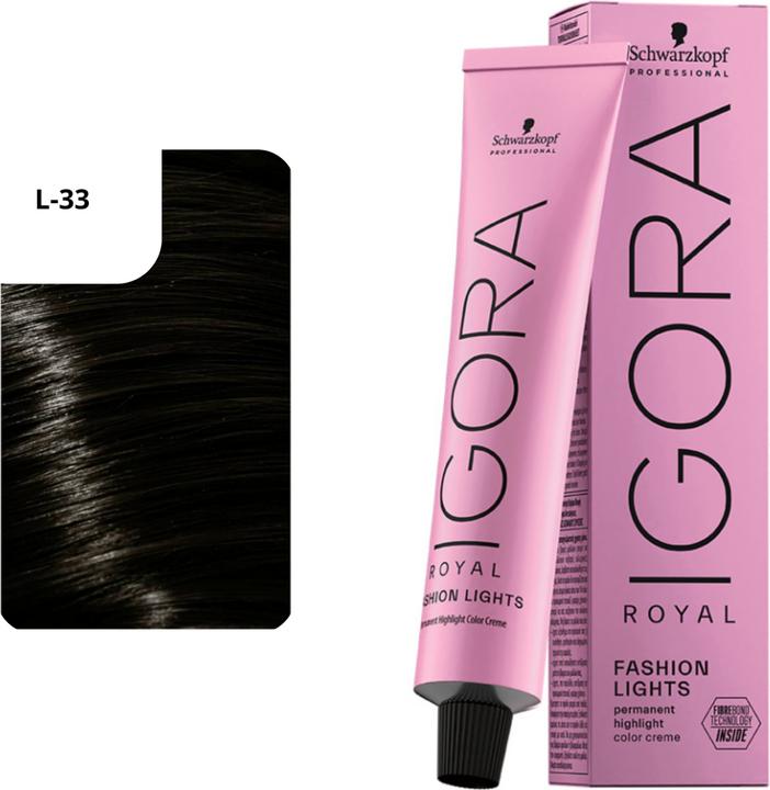 Image du produit Schwarzkopf Professional Couleur de cheveux Igora Royal Fashion Lights NOUVELLE (L-33 Matt Extra)