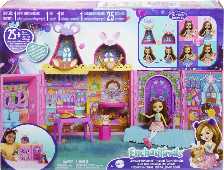 Actual product image Enchantimals FRIENDSHIP FUN HOUSE Playset
