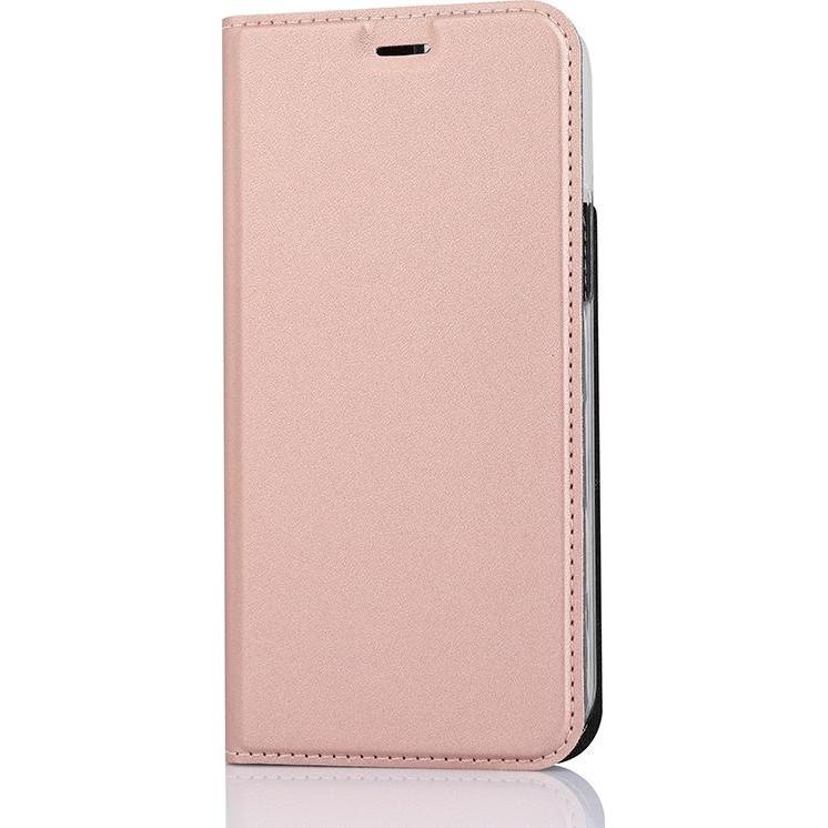 Wave BookCase suojakotelo, iPhone 12 Pro / iPhone 12, ruusukulta (Apple iPhone 12 Pro, Apple iPhone 12), Smartphone Hüll...