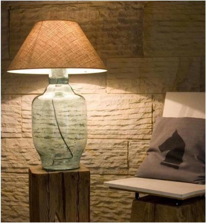 Produktbild Gie El LGH0181 - Glastischlampe BEE türkis (E27)