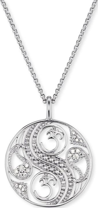 Engelsrufer Halskette Balance (925er Silber rhodiniert, Silber rhodiniert, 50 cm)