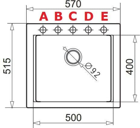 Produktbild Pyramis Zestaw - Zlewozmywak SIROS (57x51 5) 1B + Bateria IDEA Black Edition - 070169002BE - Volcano (51.50 cm, 57 cm)