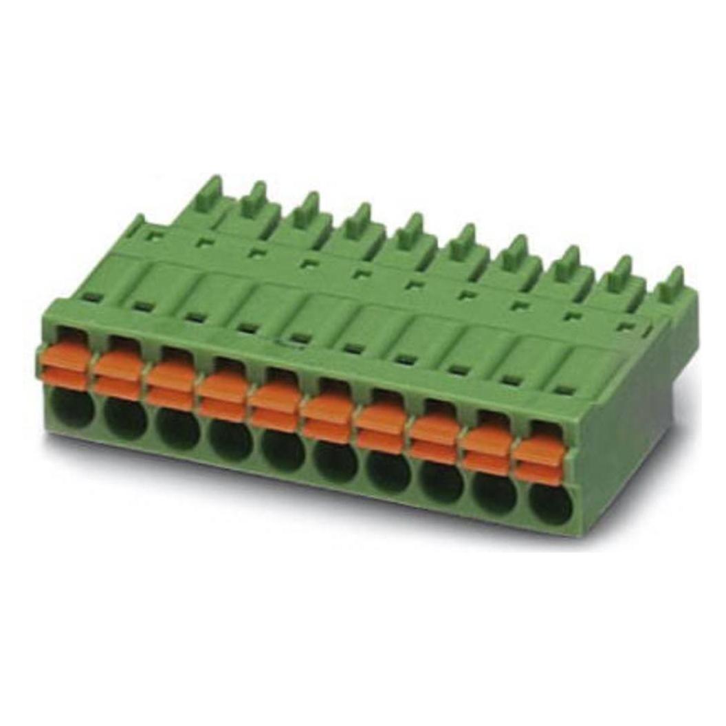 Phoenix Contact Contactdoosbehuizing kabel Aantal polen Totaal 9 Afstand: 3,81 mm 1748040 50 stuks., Kabels + Stekkers, Groen