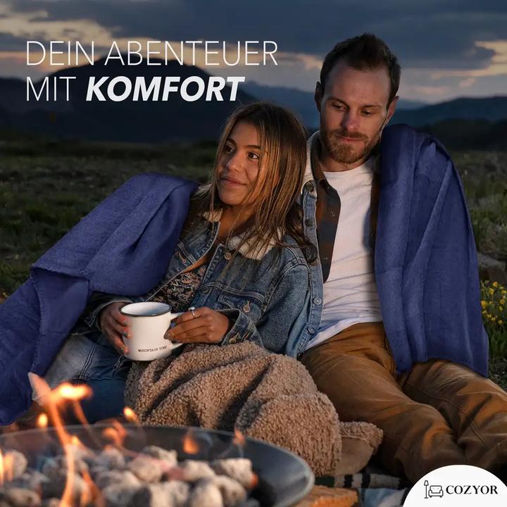 Immagine prodotto Cozyor Coperta da viaggio e cuscino da viaggio 2 in 1 per l'aereo (Cuscino per testa e collo)