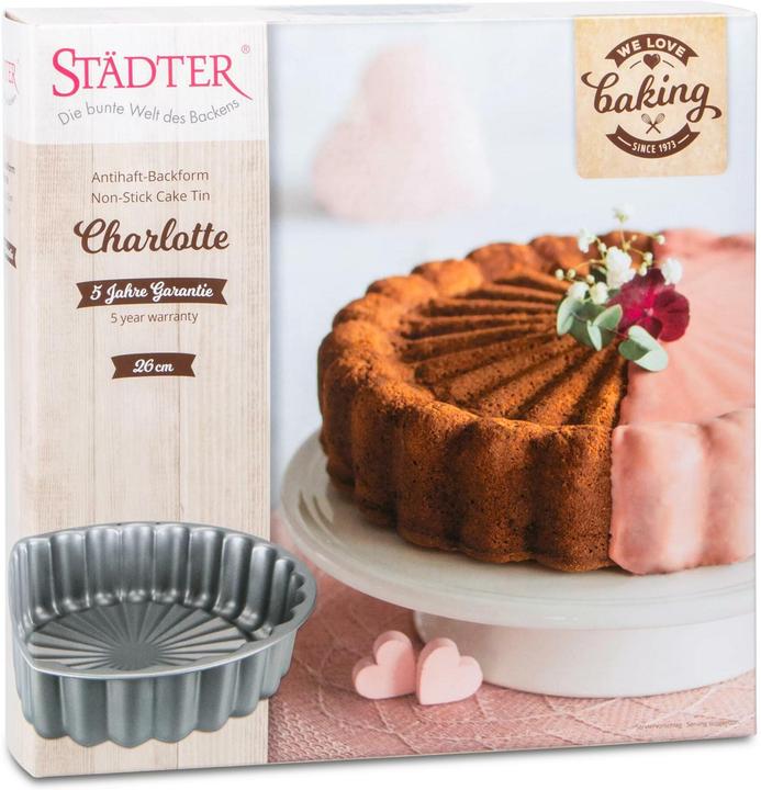Produktbild Städter Charlotte-Form We-Love-Baking (26 cm)