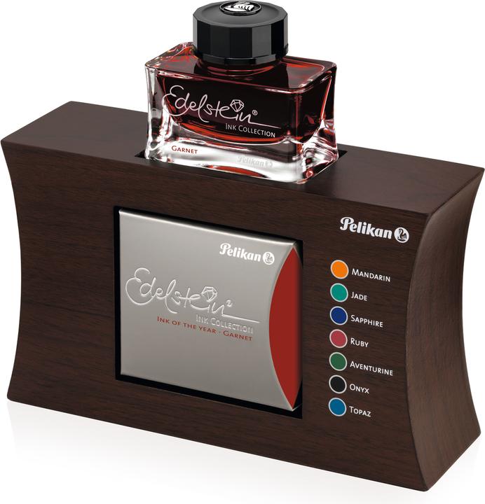 Actual product image Pelikan Ink Gemstone Ink of the Year 2014 Garnet Dark Red (Inkwell, Red)