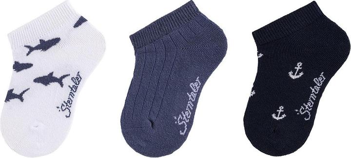 Actual product image Sterntaler Sneaker Söckchen 3er-Pack Haie (pack of 3, 23 - 26)