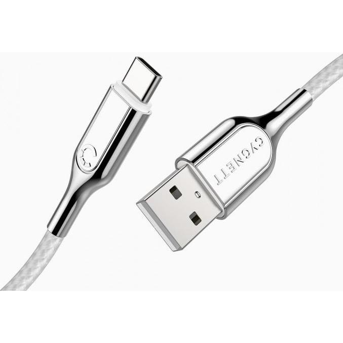 Thumbnail - Cygnett Armoured 3.1 USB-C to USB-A (3Amp/60W) Cable 1M -White (1 m, USB 1.0), USB Kabel