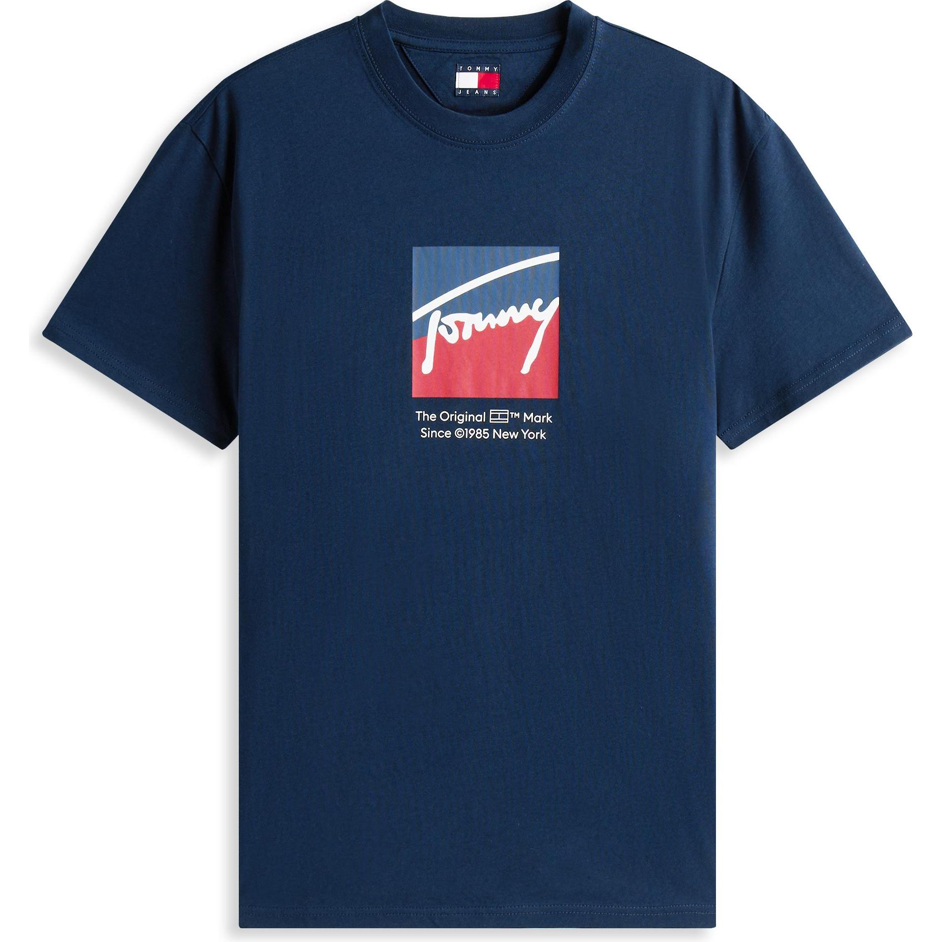 Tommy Jeans, Uomini, Maglietta, Tjm Reg Rwb Dna Tee, Blu, (XL)
