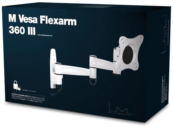 Actual product image Multibrackets M VESA flexible arm 360 III Black 75 100 200 (Wall, 32", 15 kg)